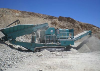 Maquinaria para trituración secundaria de áridos y minería